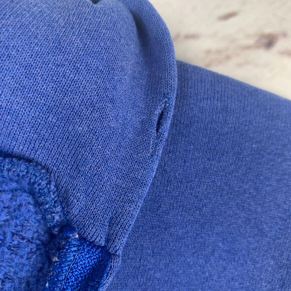 Vintage Kentucky Wildcats Sherpa Lined Zip Hoodie Blue Size Large Sporty Fan - Picture 11 of 12